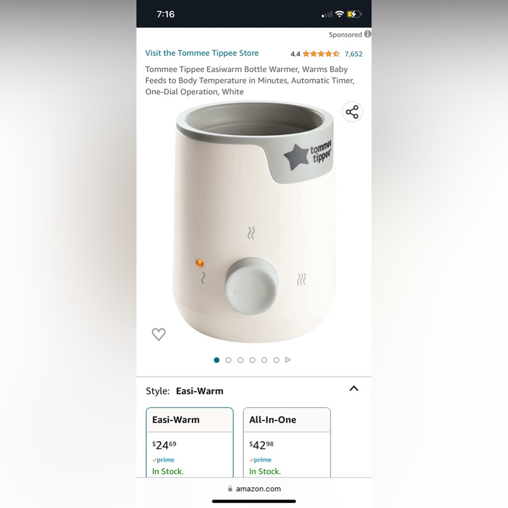 Tommie Tippee bottle warmer. Brand New my son is ebf so I have no need in it!